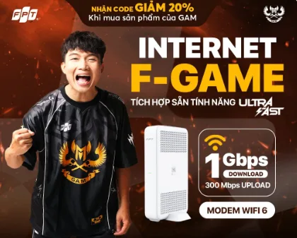 Gói Internet F-Game FPT cho game thủ