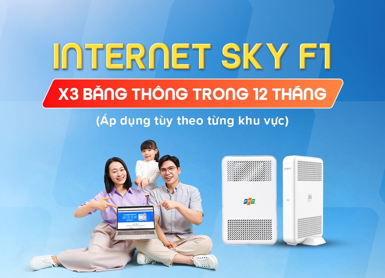 Gói Internet Sky F1 FPT 210.000 đồng